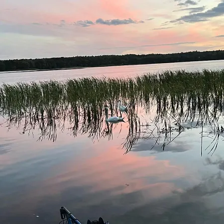 Nowoczesny Dom Nad Jeziorem Zarybinek-mazury Rybno, Z Wlasnym Dostepem Do Linii Brzegowej Oraz Lodka * Rybno