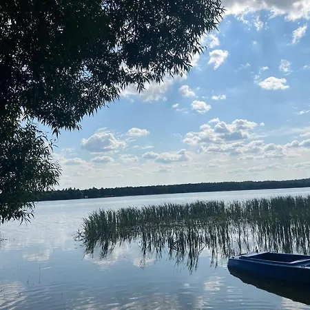 Nowoczesny Dom Nad Jeziorem Zarybinek-mazury Rybno, Z Wlasnym Dostepem Do Linii Brzegowej Oraz Lodka فيلة *